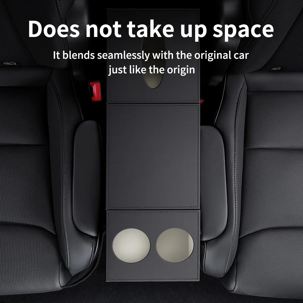 YZ For 6-Seater Tesla Model YL 2026 second row seat aisle storage box，Car  Multifunctional Storage box Interior Accessories