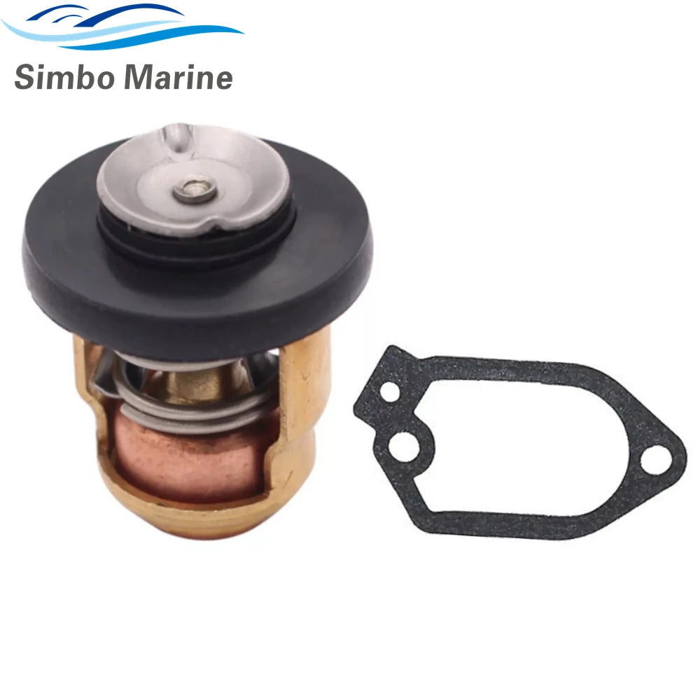 Compatible with YAMAHA NEW Outboard Thermostat 6E5-12411-30-00 & Gasket 61A-12414-A0-00 2-Stroke