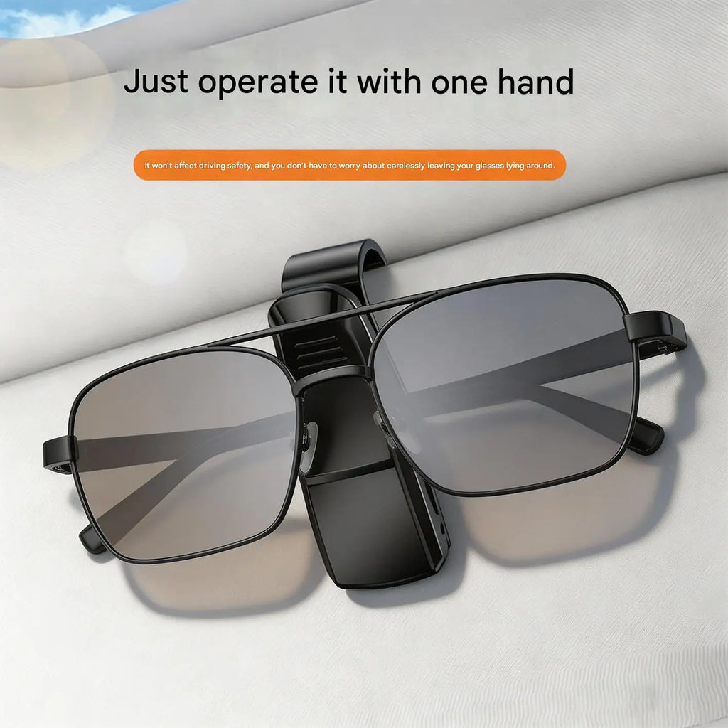 Universal Car Auto Sun Visor Glasses Box Sunglasses Clip Card Ticket Holder Fastener Pen Case Eyeglasses Clips Accessories