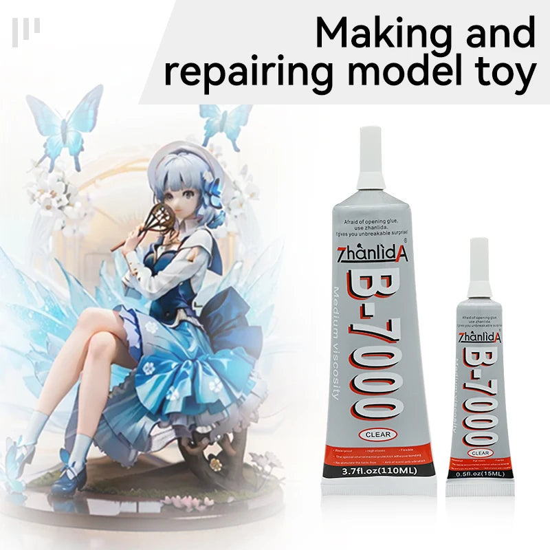 Zhanlida B7000 Transparent Screen Warping Mobile Back Cover Repair Tool Glue Adhesive For Cell Phone Laptop Tablet Smartwatch
