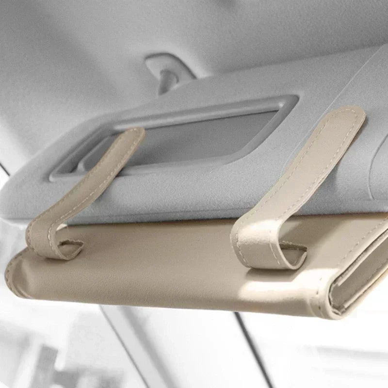 Sun Visor Hanging Tissue Box Holder Leather Auto Car Truck Vehicle Interior Storage Decoration Practical Car Accessories