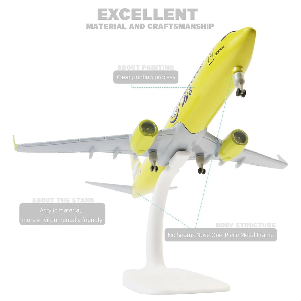 1:300 Mercado B737 Model Plane Alloy Diecast Airplane Model Aircraft Kits With Stand & Wheel Collectible Decor Aviation Gift
