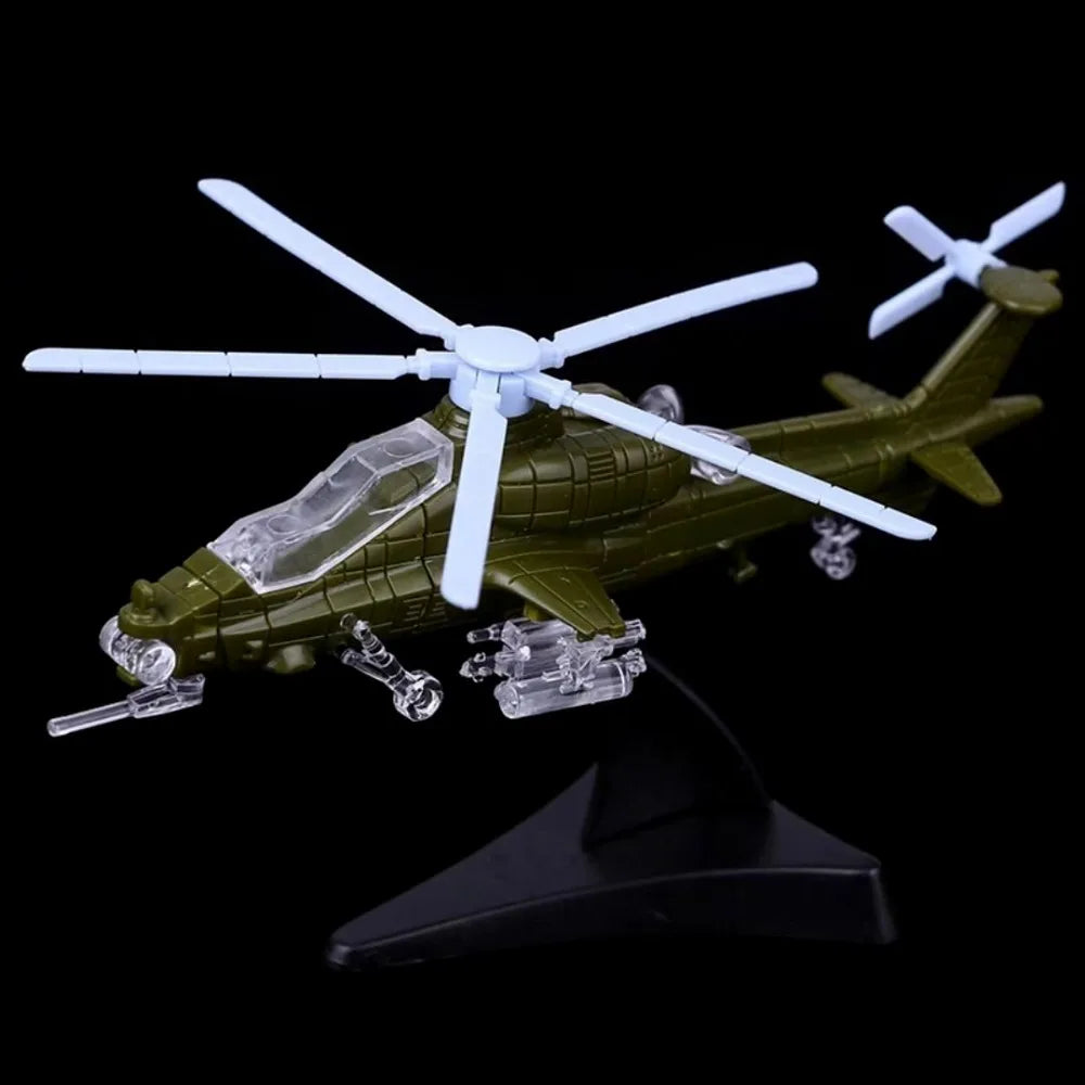 High Quality 4D 1:160 Fighter Assembly Model Multi-styles Plastic Plane Armed Helicopter Multi-Purpose Fighter