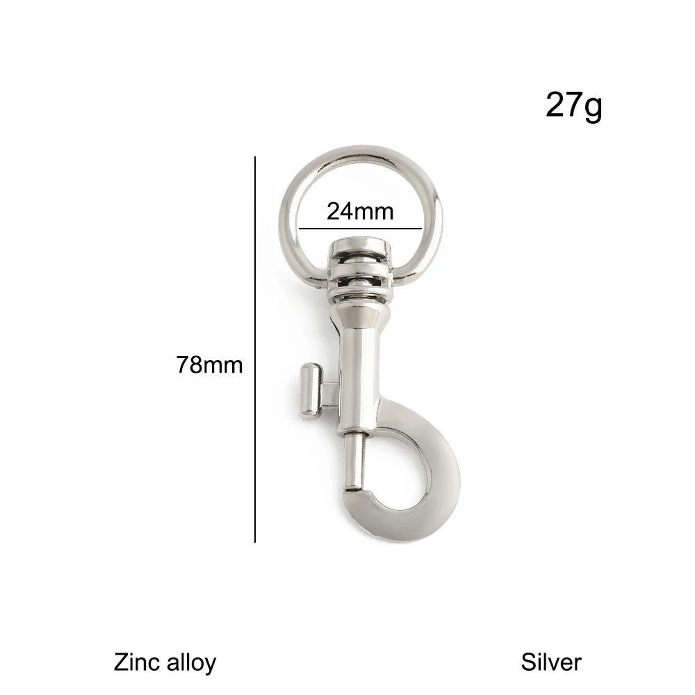 10/40/80PCS 15-20-25-32-38mm Detachable Snap Hook Swivel Clasp Rotating Buckle For Crossbody Bags Dog Collar Rope Accessories