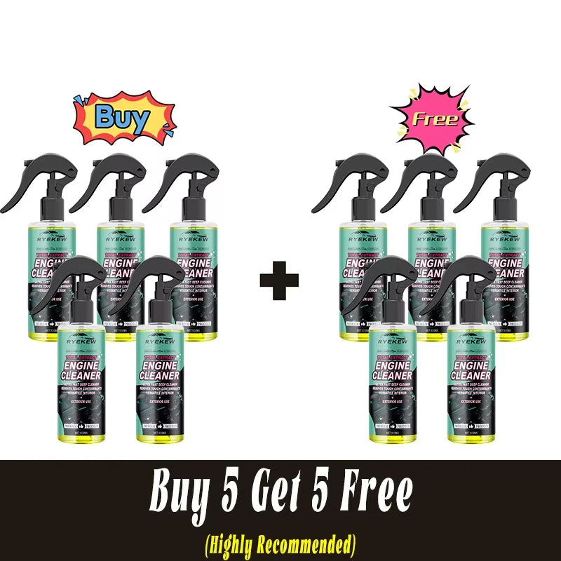 Engine Bay Cleaner Spray for Car Engine Maintenance, Oil Stain Cleaning and Surface Care Detailer
