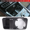 Auto Central Control Storage Box Water Cup Holder Storage Box Phone Holder for Mercedes Benz C E GLC Class W205 W213 2015-2021