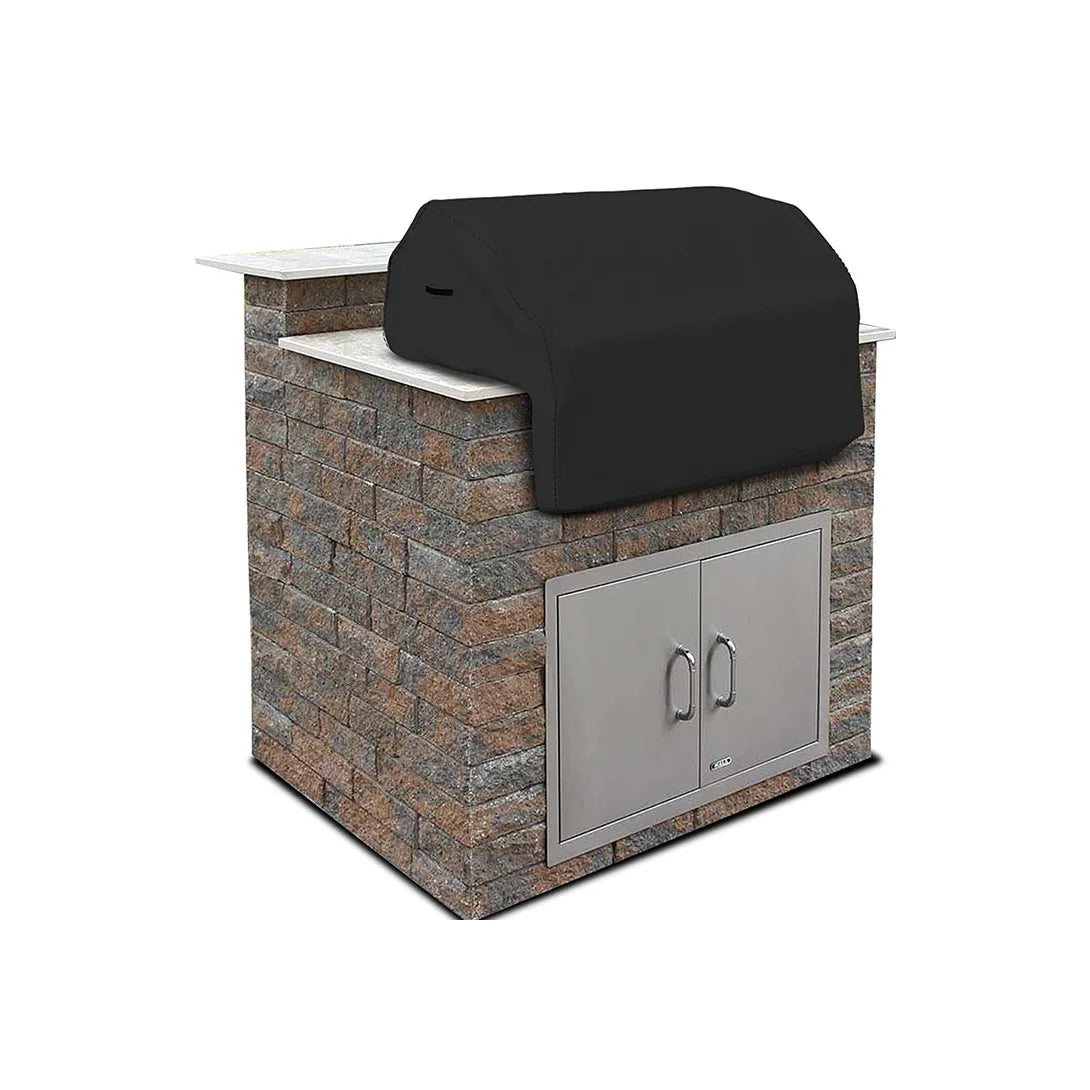 Outdoor BBQ Grill Cover with Built-in Rack Oxford Waterproof Sunproof for Patio