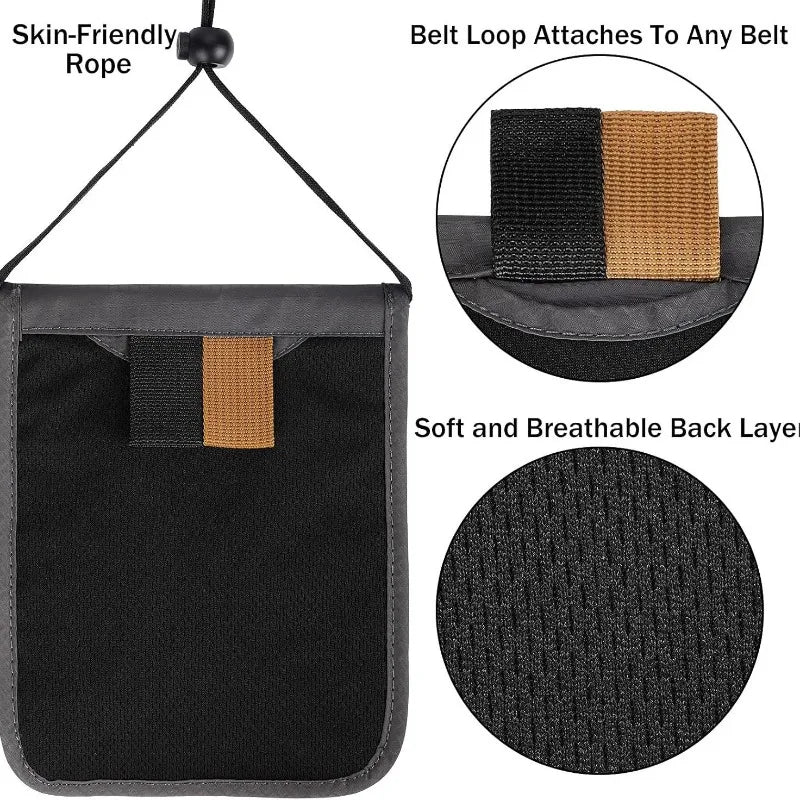 Travel Pouch Neck Wallet Family Passport Holder Organizer Case with RFID Blocking Passport Wallet Travel Wallet Travel Accessori