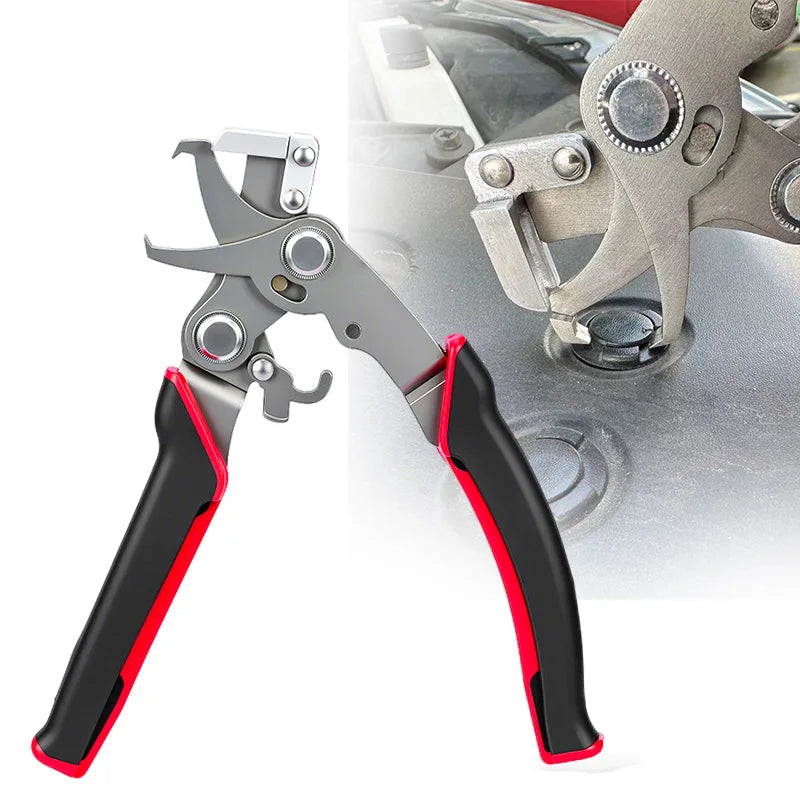Stainless Steel Automotive Snap Pliers Car Clip Remover Tool for Mechanics DIY Garage Workshop Fastener Remover