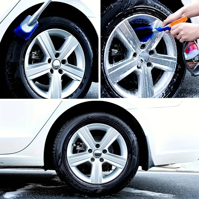 Caravan Tyre & Wheel Brush Car Cosmetic Maintenance Cleaning Brush Car Wash Tools