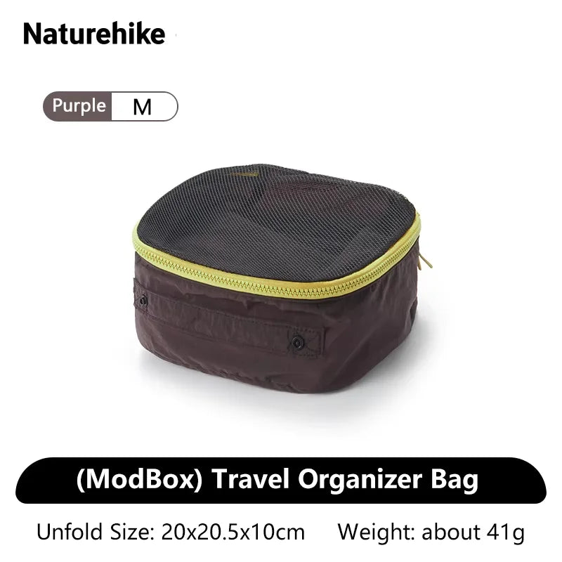Naturehike ModBox Travel Storage Bag Portable Outdoor Camping Business Trip Suitcase Clothing Separator Makeup Organizer Bags