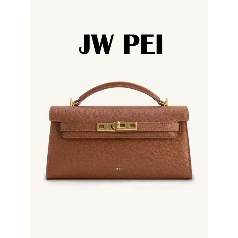 JW PEI Premium Leather Shoulder Bag,Lightweight versatile women's handbag,Spring&Autumn Fashion Crossbody bag