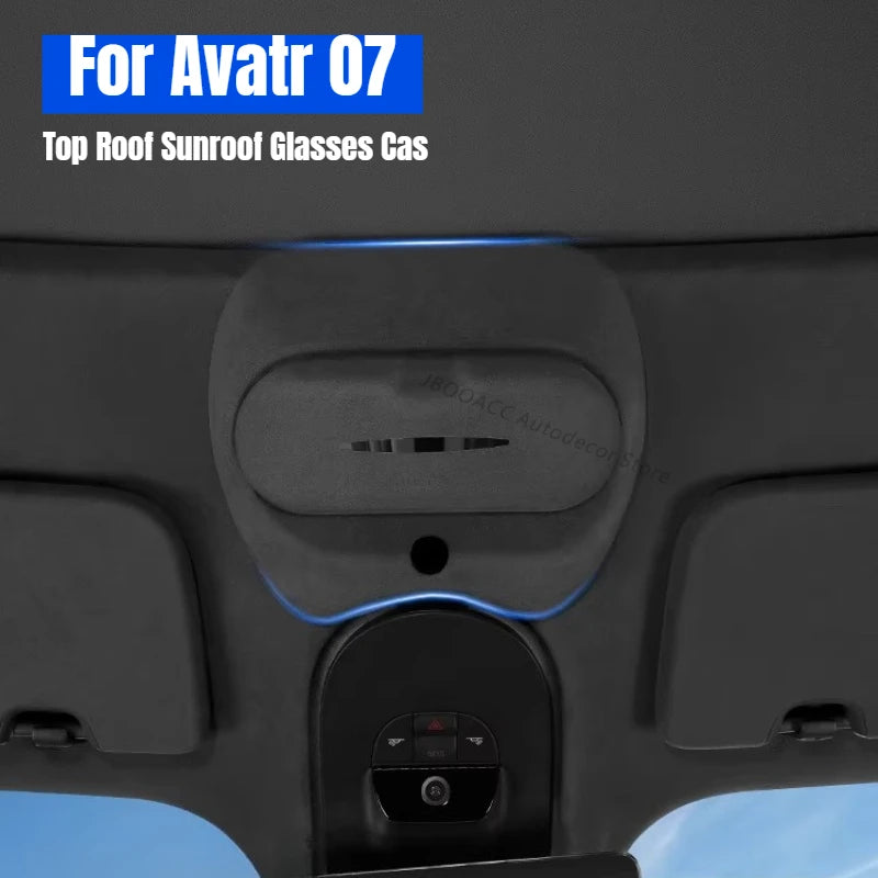 For Avatr 07 Car Glasses Case Sun Visor Sunglasses Holder Car Roof Eyewear Storage Clip Auto Interior Decoration Car Accessories