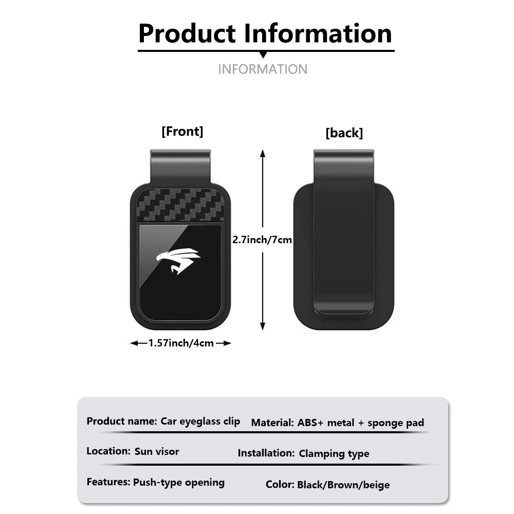 Car Sun Visor Glasses Sunglasses Clip Card Ticket Holder Fastener Pen Case Eyeglasses Clips For Toyota Harrier Car Accessories