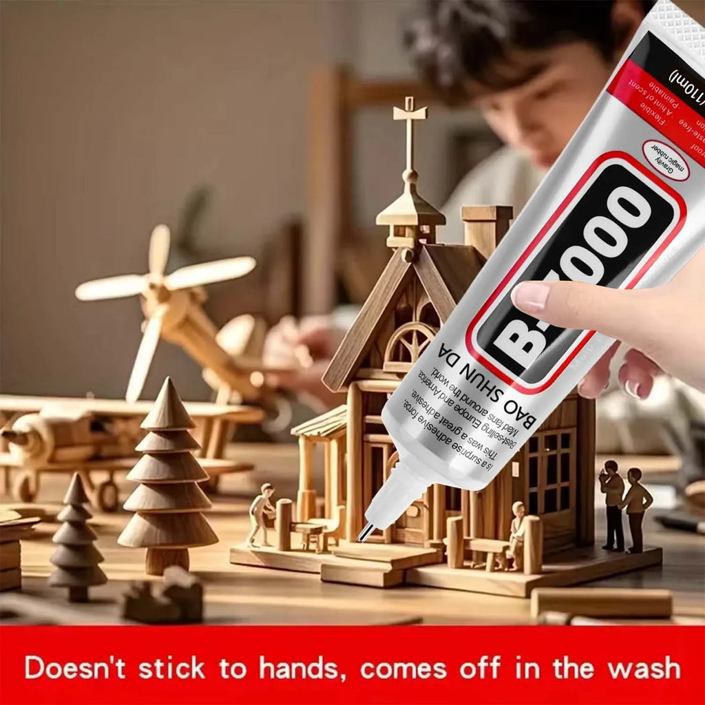 B7000 Super Adhesive Glue, Industrial Strength B7000 Glues Paste for Rhinestones Crafts, Clothes Shoes, Fabric, Jewelry Making.