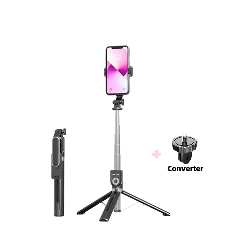 FGCLSY 2023 New Extra Long Selfie Stick Multifunctional with Fill Light Remote Shutter 360 Degree Rotating Tripod Large Size