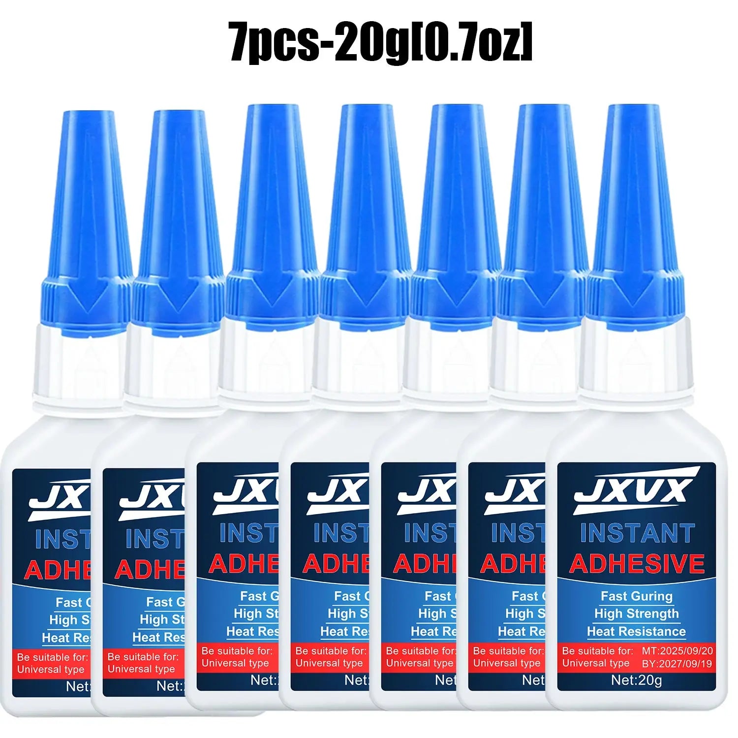 5/7Pcs 20g Super Glue Instant Quick-drying Cyanoacrylate 502 Adhesive Leather Rubber Wood Metal Strong Bond Liquid Glue Tool