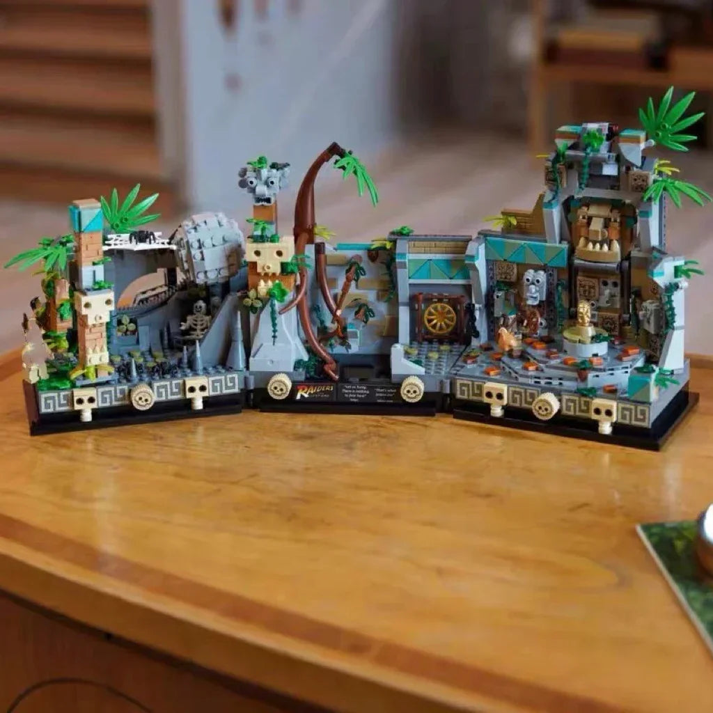 2026 NEW In stock  Indiana Jones Temple of the Classic Building Block Kit Children Educational Toy Birthday Gifts