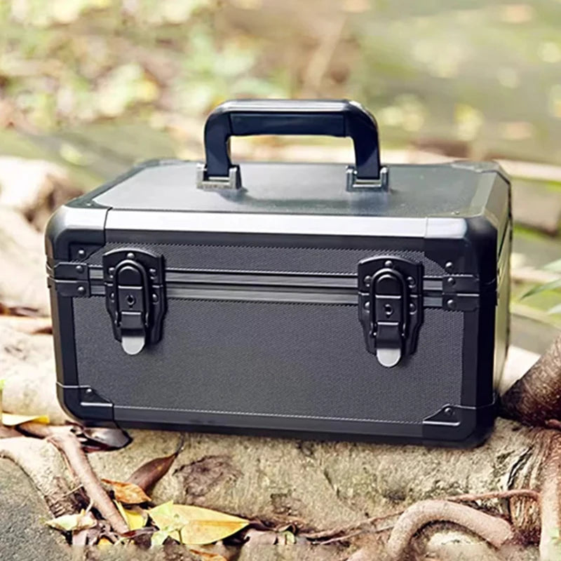 Multifunctional Tools Suitcase Aluminum Toolbox Parts Tool Case with Lock Electrician Accessories Tool Organizer Box for Workers