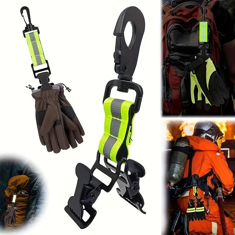 Glove Clips Firefighter Glove Strap Gloves Holder for Hanging Gloves Tool Bags Glove Keeper Glove Clamp Gear Accessories