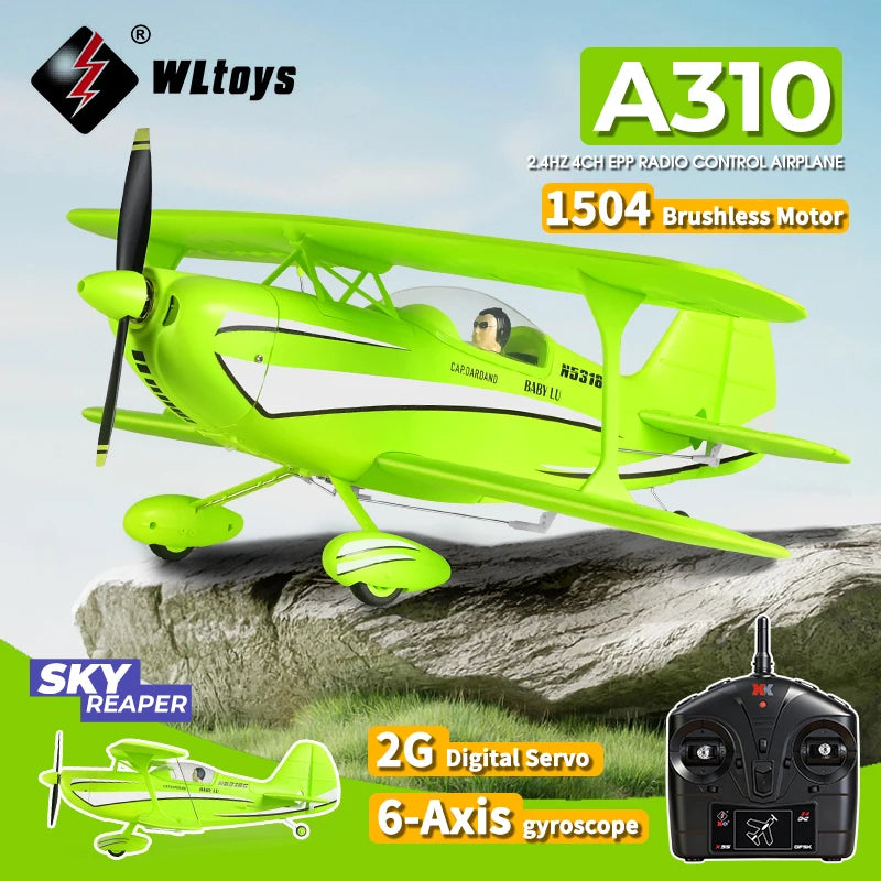 WLtoys A310 2.4G RC Plane Glider 4CH Brushless Motor Dual Wings Radio Controlled Airplane 3D/6G EPP RC Model Toys For Kid Gift