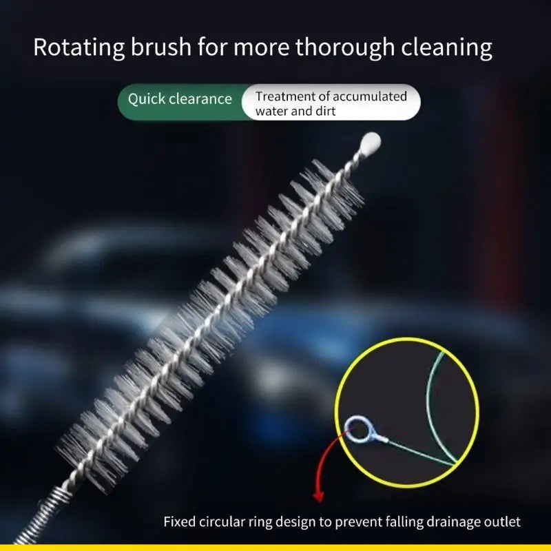 SZCH Car Drain Dredge Cleaning Scrub Brush 150cm Auto Sunroof Long Hoses Detailing Cleaning Tool Car Accessories