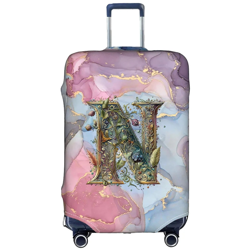 Luggage Cover Stretch Fabric Suitcase Protector Case Graphic Series Baggage Dust Case Cover Suitable 18-32 Inch Suitcase