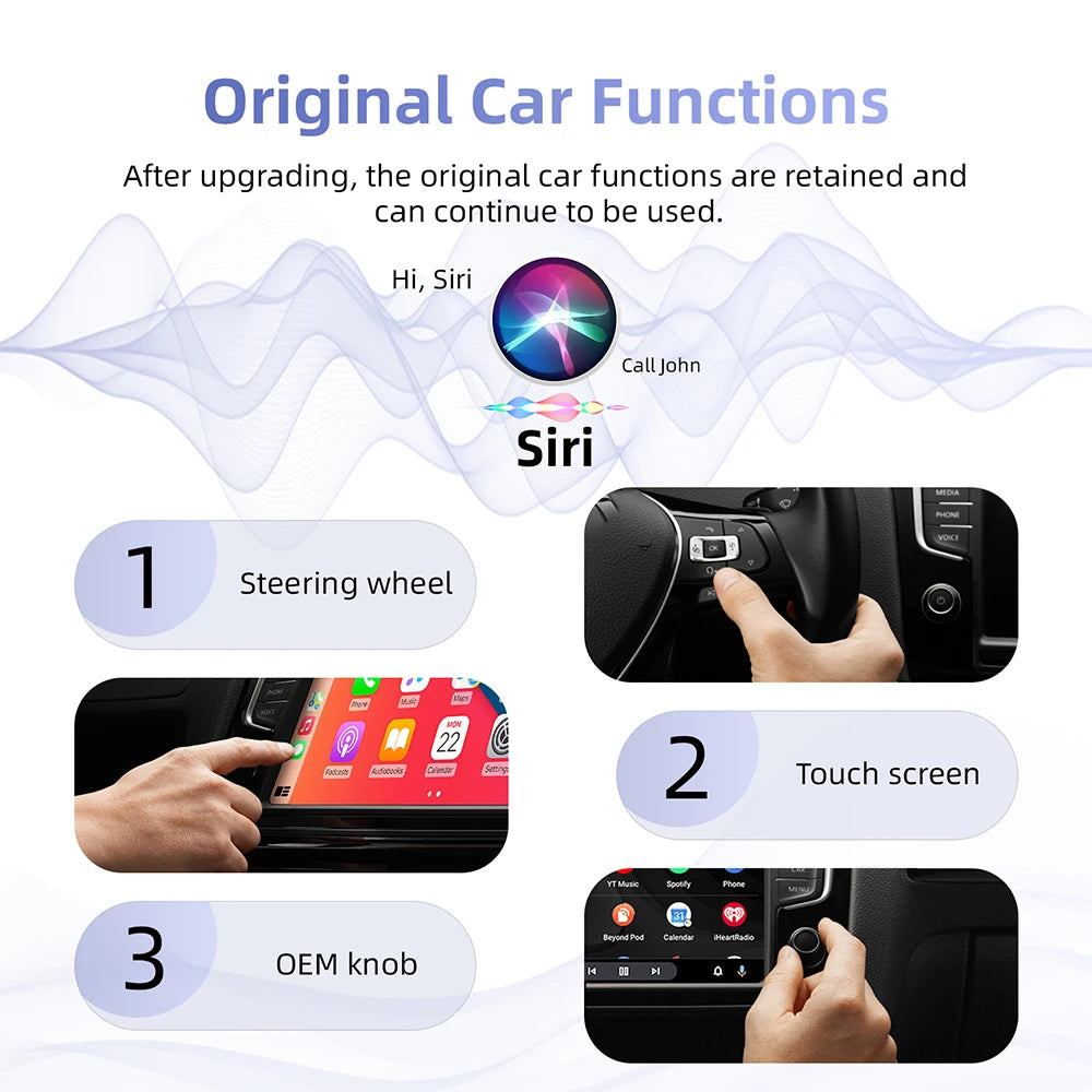 NEW Wired to Wireless Carplay Android Auto 2in1 Mini Adapter Dongle Auto Connect Plug&Play Bluetooth WiFi Universal Mini Box