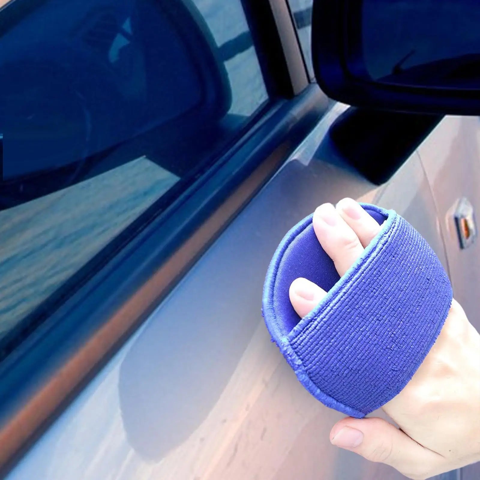 Vehicle Clay Bar Pad Car Detailing Glove Quickly Removes Debris Washable Clay Disc Polishing Clay Mitt for Glass Cleaning