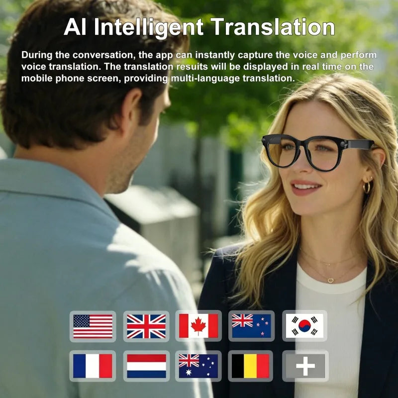 Xiaomi Smart AI Glasses 1080P HD Video Record Camera ChatGPT Bluetooth Call 32GB ROM Language Translation Music Sunglasses Men