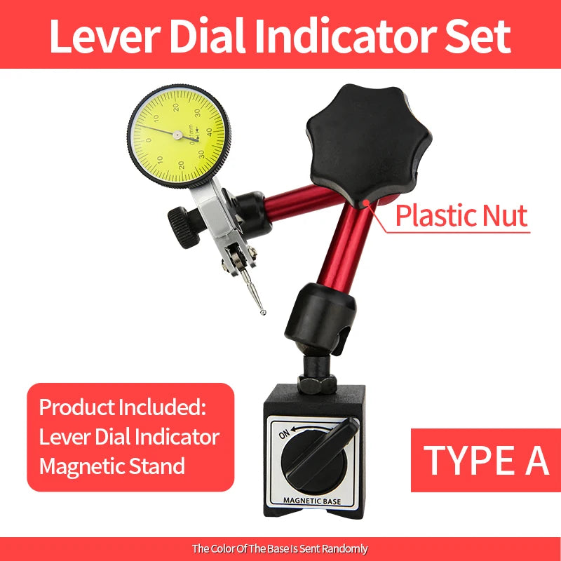 Dial Indicator Magnetic Base Holder Stand Micrometer Measuring Tools Lever Dial Gauge Precision Indicators Measurement Tool