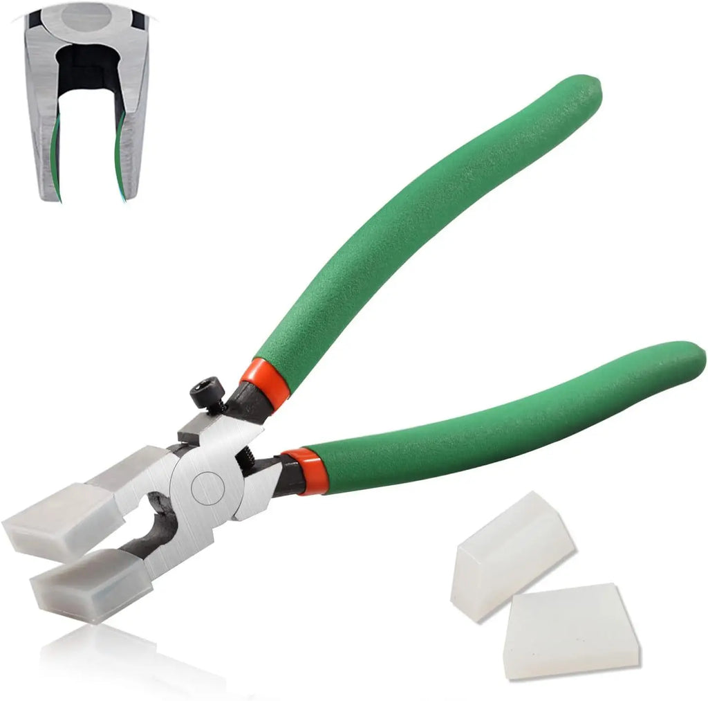 Glass Cutting Tool Kit Glass Running Breaking Pliers Tile Nippers Cutter Mosaic Cutter Tool With Tile Marker Cutting Wheel