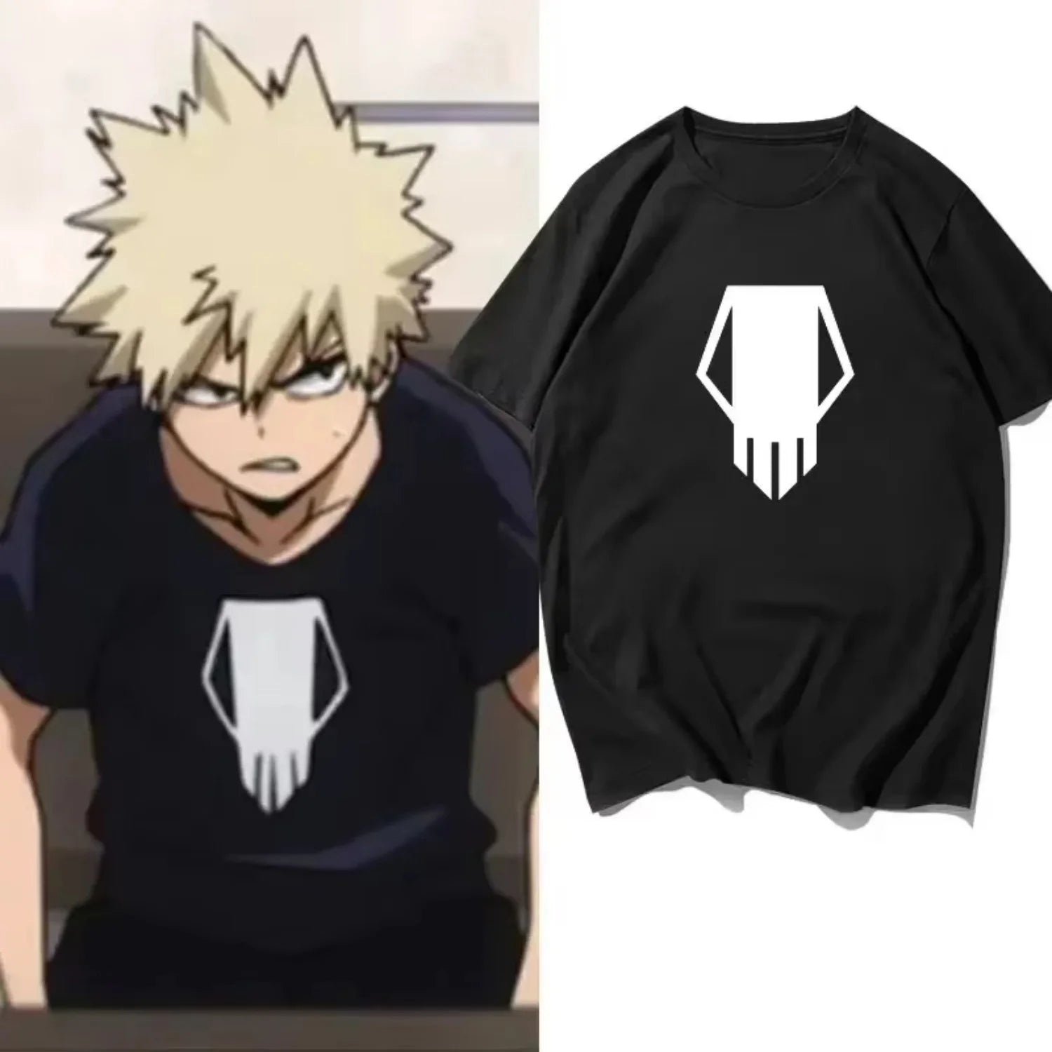 Summer My Hero Academia Bakugo Katsuki Printed Fashion T-shirt Women's Fashion High Quality Loose Casual Aesthetic Hiking T-shir