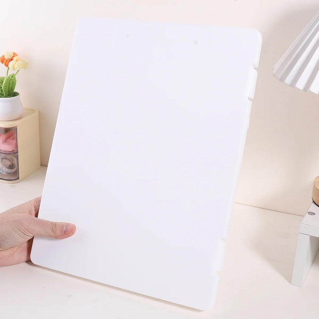 1 PC A4 File Box 2-in-1 Portable Document & Photo Storage Organizer Tool Without Clips Writing Board for Office Use