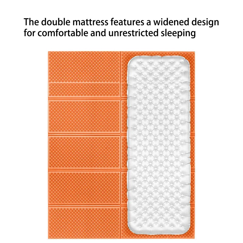 IXPE Aluminum Film Egg Nest Mat Foldable Waterproof Camping Mat for 1-2 Person Hiking Travel Backpacking Widen Tent Sleeping Pad