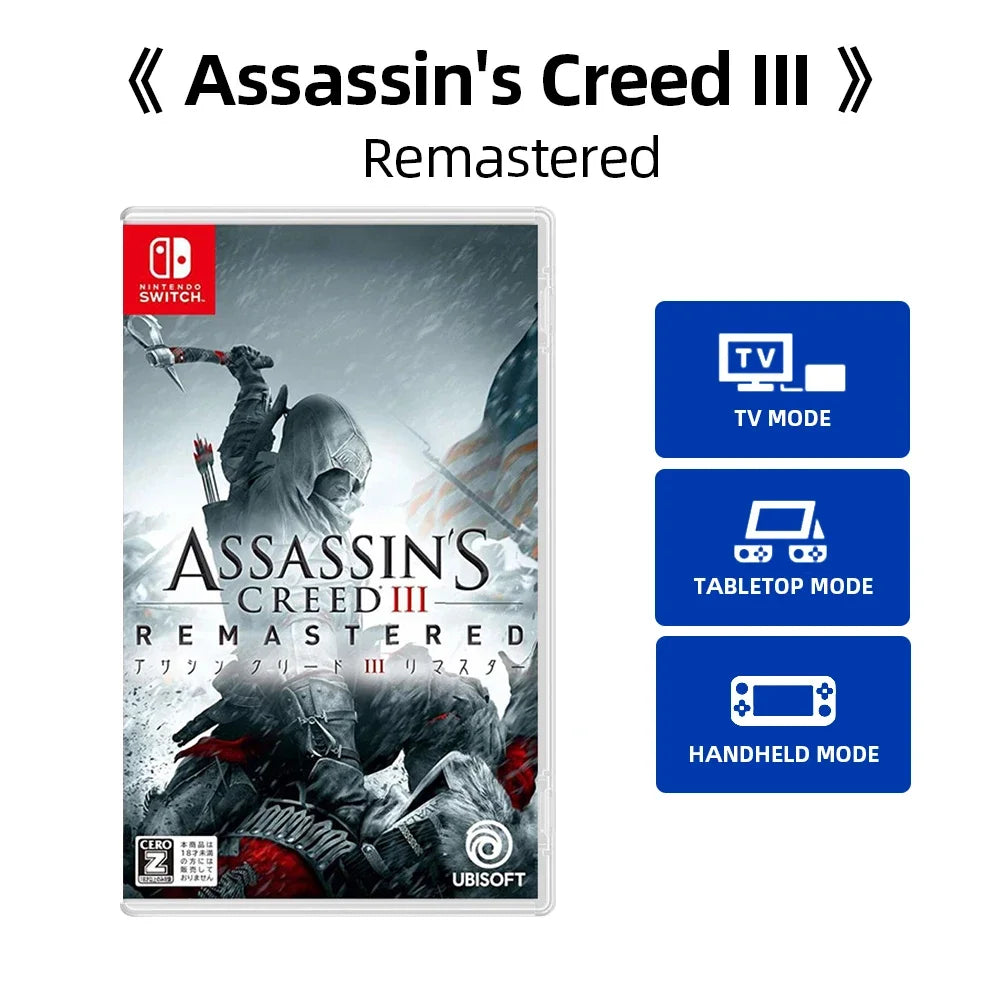 ASSASSIN CREED Series Game III Remastered THE EZIO COLLECTION Nintendo Switch Game Deal  Physical Cartridge Games Card