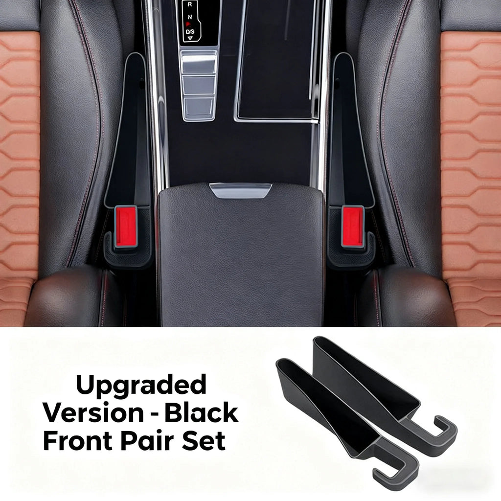 2Pcs Short Car Seat Gap Filler Seat Crevice Storage Box Bag Between Seats Console Organizer Decoration Interior Auto Accessories