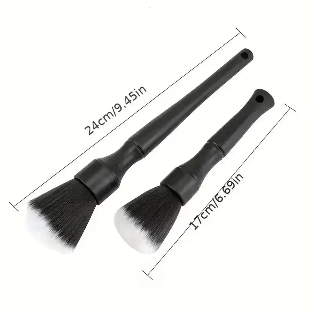 Scratch Free Car Detailing Brush Soft Bristle Ergonomic Handle Auto Interior Clean Tool For Dashboard Air Vent Seat