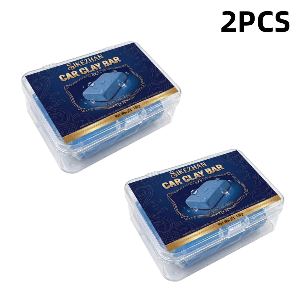 Professional Car Clay Bar for Detailing, Deep Cleaning Auto Paint & Glass, Reusable & Eco-Friendly, Portable Case, Easy Kit
