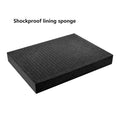 Black High-Density Sponge Pad Hand Torn Grid Shock-Absorbing Inner Tray Foam for Gift Box Packaging Grid Lining
