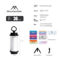 MOUNTAINHIKER 1800mAh LED 38 Ambient Camping Lantern Outdoor Portable Hanging Light with Ultra-Long Battery Life for Ambiance