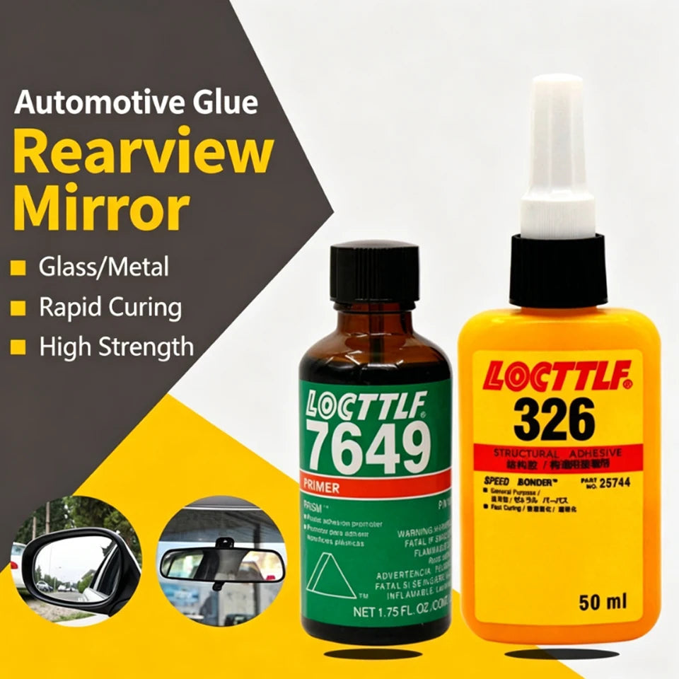 Loctite 326 7649 Structural glue accelerator Auto rearview mirror seat adhesive motor motor magnet metal glass special adhesive