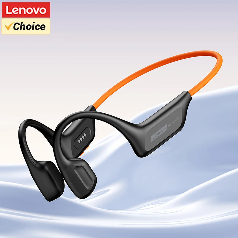 Lenovo S106 IPX8 Waterproof Bone Conduction Earphone Bluetooth 6.0 Headphone MP3 Built-in 32GB Memory Wireless Sport Headset Mic