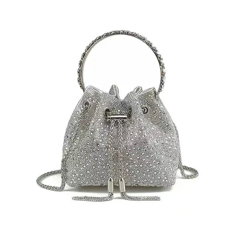 Luxury Designer Women Handbag Glitter Shiny Diamond Clutch Purse Wedding Party Banquet Bag Crystal Rhinestones Evening Bag