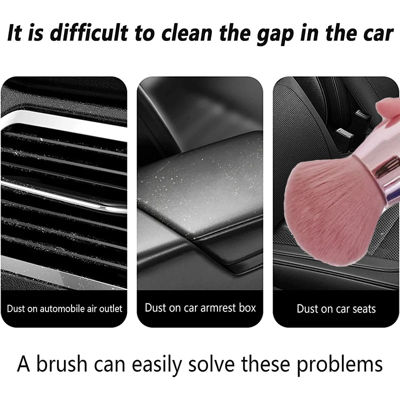 Car Cleaning Brushes Mini Duster Soft Bristles for Car Air Vent Auto Interior Detailing Brushes Cleaner Tool Scratch Free