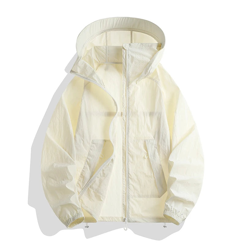 Outdoor Sunscreen Clothing Summer Hiking Jackets UPF50+ Ultraviolet Protection Couple's Hooded Jacket Traveling Hiking Fishing