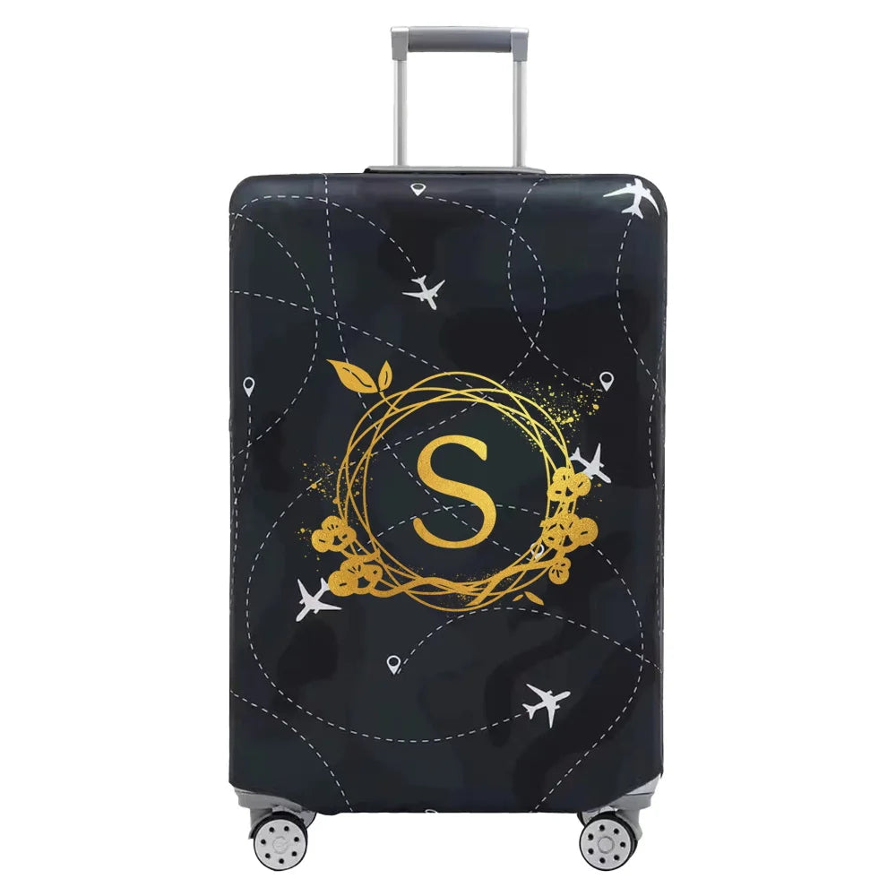 Luggage Cover Thick Elastic Luggage Protective Covers Print Wreath Series  for 18-32 Inch Suitcase Covers Travel Accessories