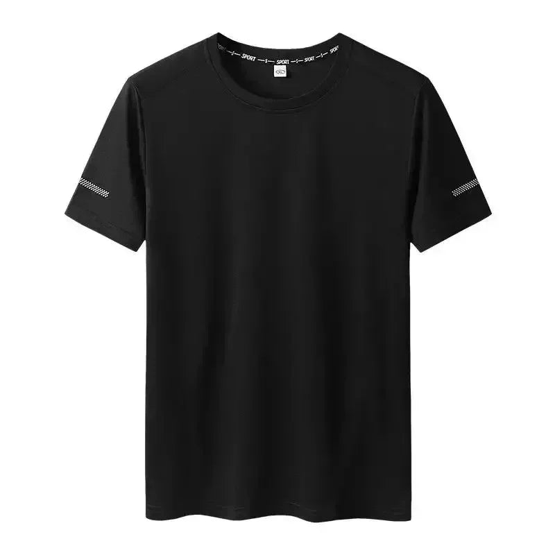 1/2pcs Plus Size Men's T-Shirts Quick Dry Short Sleeves Tees Gym Jerseys Fitness Trainer Running Tops Sportswear Male Clothing