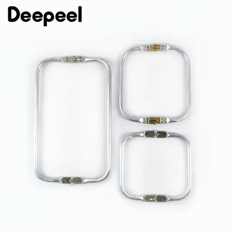 1-5Pcs Metal Kiss Clasp Purse Frame Cloud Bag Doctor Aluminium Tube Handle Buckle DIY Bags Clutch Handles Hardware Accessories