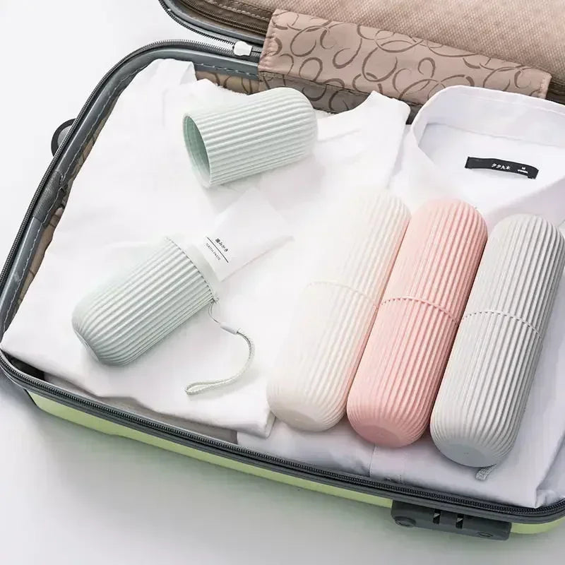 Portable mouthwash cup, brush cup, wash cup, toothpaste box, toothpaste storage box, travel toothbrush box